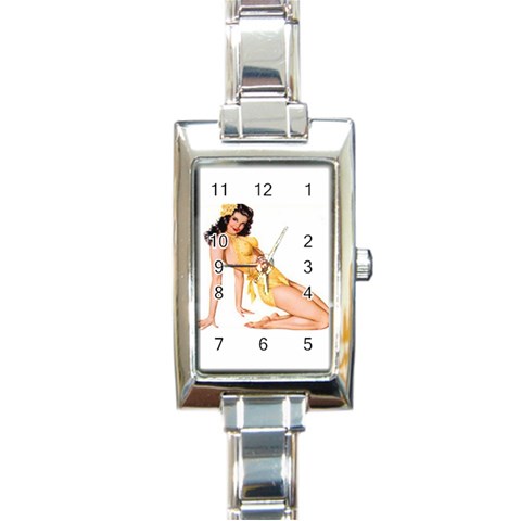 RTY Rectangular Italian Charm Watch from ArtsNow.com Front