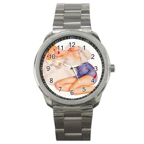 GHJ Sport Metal Watch from ArtsNow.com Front