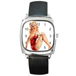 847746~Varga-Girl-Posters Square Metal Watch