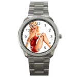 847746~Varga-Girl-Posters Sport Metal Watch