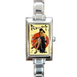 Pin-up Rectangular Italian Charm Watch