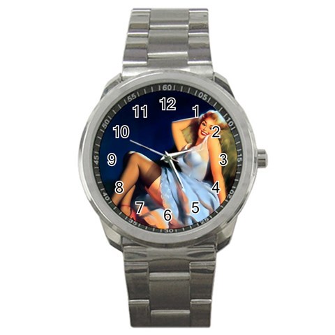 pin4 Sport Metal Watch from ArtsNow.com Front