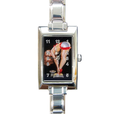 untitled Rectangular Italian Charm Watch from ArtsNow.com Front