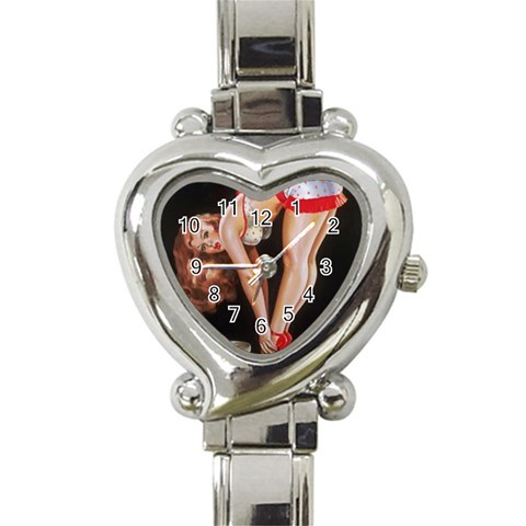 untitled Heart Italian Charm Watch from ArtsNow.com Front