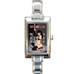 pinupgirls4 Rectangular Italian Charm Watch