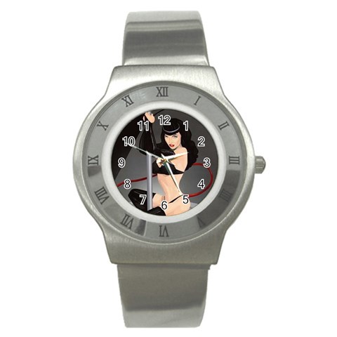 pinupgirls4 Stainless Steel Watch from ArtsNow.com Front