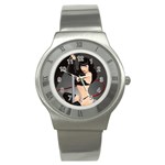 pinupgirls4 Stainless Steel Watch