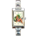 pinup4EE Rectangular Italian Charm Watch