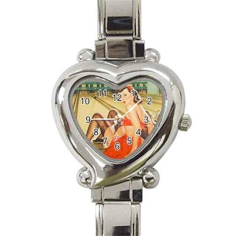 Pin%20Up%20109 Heart Italian Charm Watch from ArtsNow.com Front