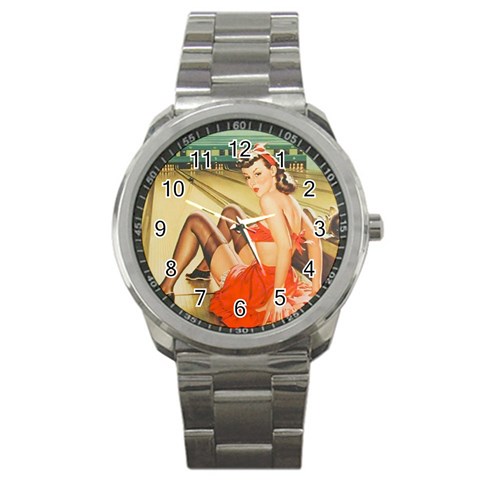 Pin%20Up%20109 Sport Metal Watch from ArtsNow.com Front