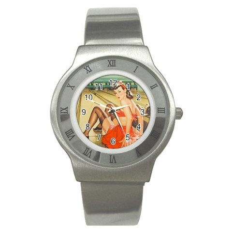 Pin%20Up%20109 Stainless Steel Watch from ArtsNow.com Front