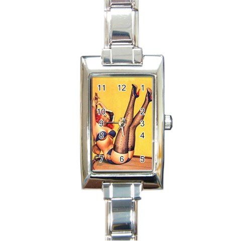 driben14 Rectangular Italian Charm Watch from ArtsNow.com Front