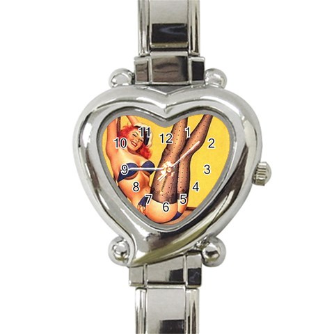 driben14 Heart Italian Charm Watch from ArtsNow.com Front