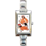 cbr002 Rectangular Italian Charm Watch