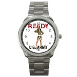 armygirl Sport Metal Watch