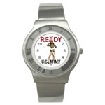 armygirl Stainless Steel Watch