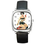 applepinupdecal Square Metal Watch