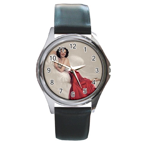 adorable Round Metal Watch from ArtsNow.com Front