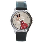 adorable Round Metal Watch