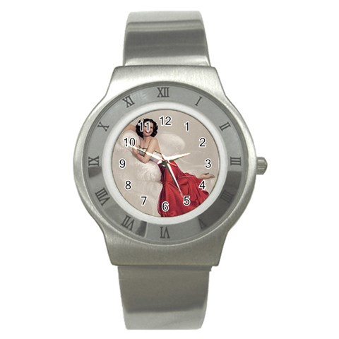 adorable Stainless Steel Watch from ArtsNow.com Front