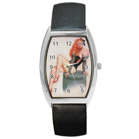 0c_2 Barrel Style Metal Watch from ArtsNow.com Front