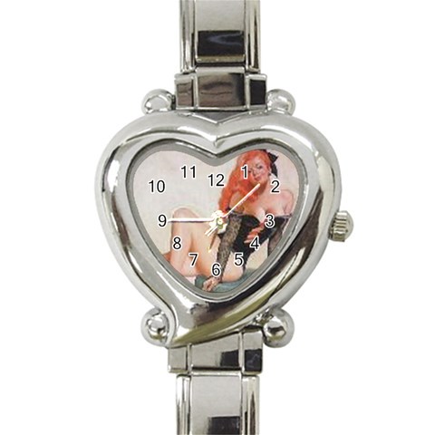 0c_2 Heart Italian Charm Watch from ArtsNow.com Front