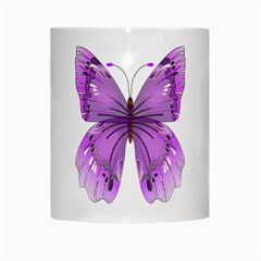 Purple Awareness Butterfly White Coffee Mug from ArtsNow.com Center