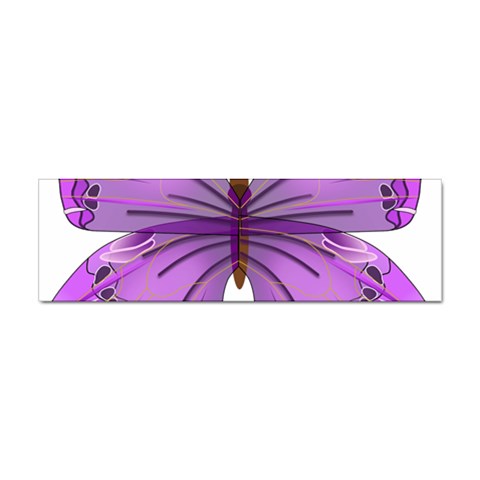 Purple Awareness Butterfly Bumper Sticker from ArtsNow.com Front