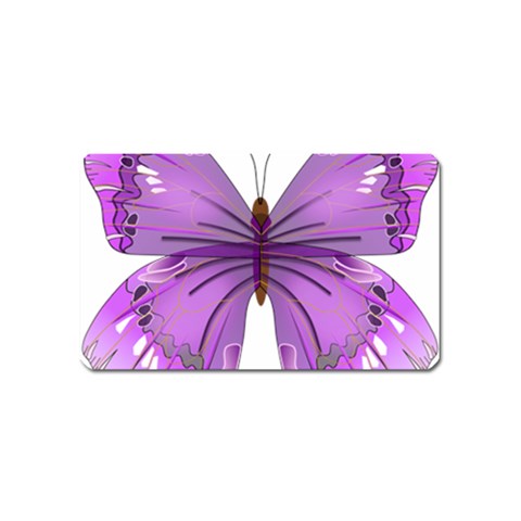 Purple Awareness Butterfly Magnet (Name Card) from ArtsNow.com Front