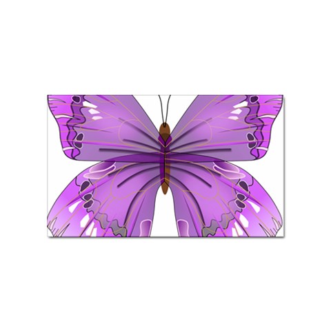 Purple Awareness Butterfly Sticker 100 Pack (Rectangle) from ArtsNow.com Front