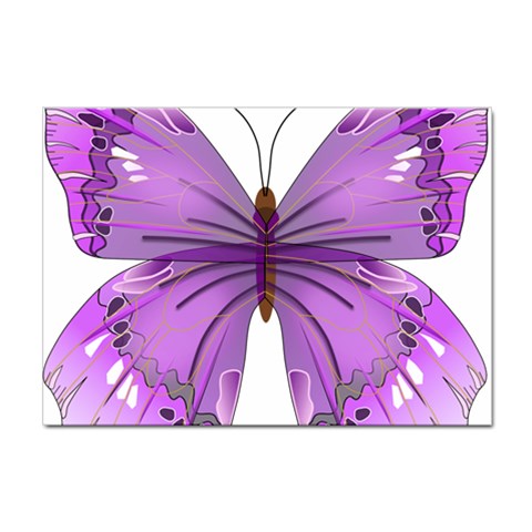 Purple Awareness Butterfly A4 Sticker 10 Pack from ArtsNow.com Front