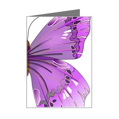 Purple Awareness Butterfly Mini Greeting Card from ArtsNow.com Left