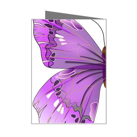 Purple Awareness Butterfly Mini Greeting Card from ArtsNow.com Right