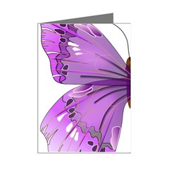 Purple Awareness Butterfly Mini Greeting Card (8 Pack) from ArtsNow.com Right