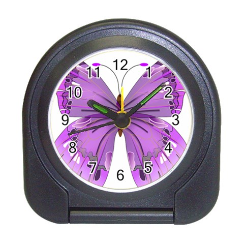 Purple Awareness Butterfly Desk Alarm Clock from ArtsNow.com Front