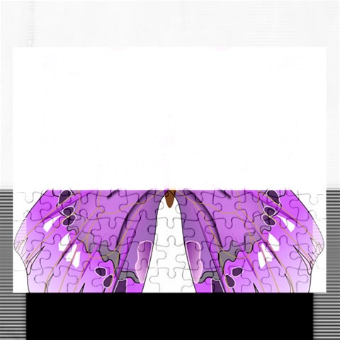 Purple Awareness Butterfly Jigsaw Puzzle (Rectangle) from ArtsNow.com Front