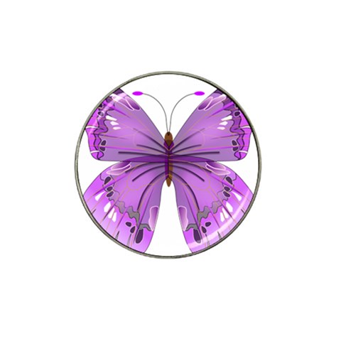 Purple Awareness Butterfly Golf Ball Marker (for Hat Clip) from ArtsNow.com Front