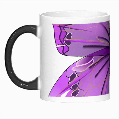 Purple Awareness Butterfly Morph Mug from ArtsNow.com Left