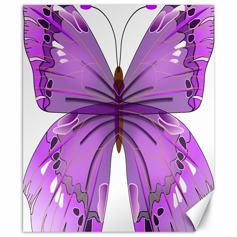 Purple Awareness Butterfly Canvas 8  x 10  (Unframed) from ArtsNow.com 8.15 x9.66  Canvas - 1