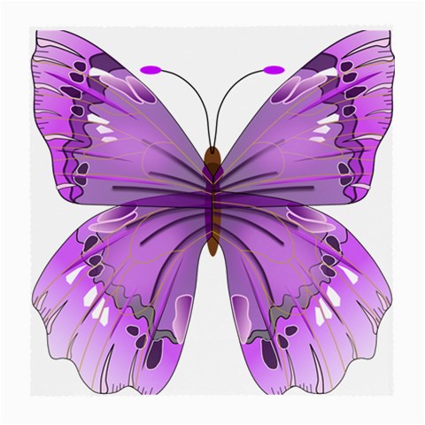 Purple Awareness Butterfly Glasses Cloth (Medium) from ArtsNow.com Front