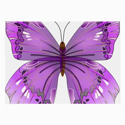 Purple Awareness Butterfly Glasses Cloth (Large) from ArtsNow.com Front