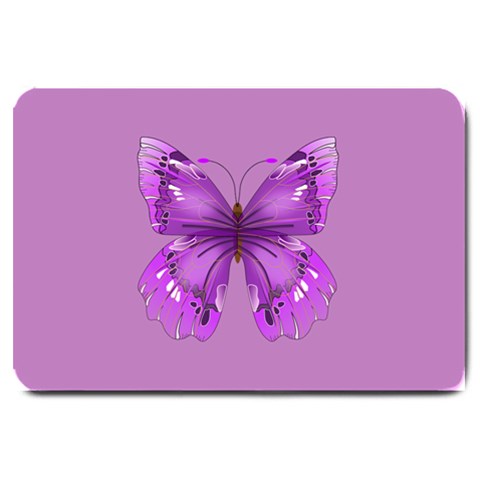 Purple Awareness Butterfly Large Door Mat from ArtsNow.com 30 x20  Door Mat