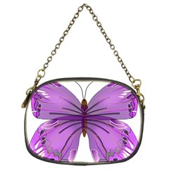 Purple Awareness Butterfly Chain Purse (Two Sided)  from ArtsNow.com Front