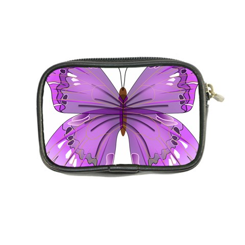 Purple Awareness Butterfly Coin Purse from ArtsNow.com Back