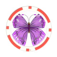 Purple Awareness Butterfly Poker Chip (10 Pack) from ArtsNow.com Front