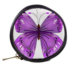 Purple Awareness Butterfly Mini Makeup Case from ArtsNow.com Back