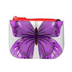 Purple Awareness Butterfly Coin Change Purse from ArtsNow.com Front