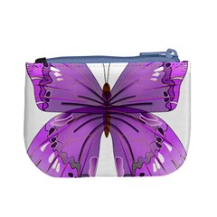 Purple Awareness Butterfly Coin Change Purse from ArtsNow.com Back