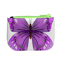 Purple Awareness Butterfly Coin Change Purse from ArtsNow.com Back