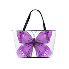 Purple Awareness Butterfly Large Shoulder Bag from ArtsNow.com Back